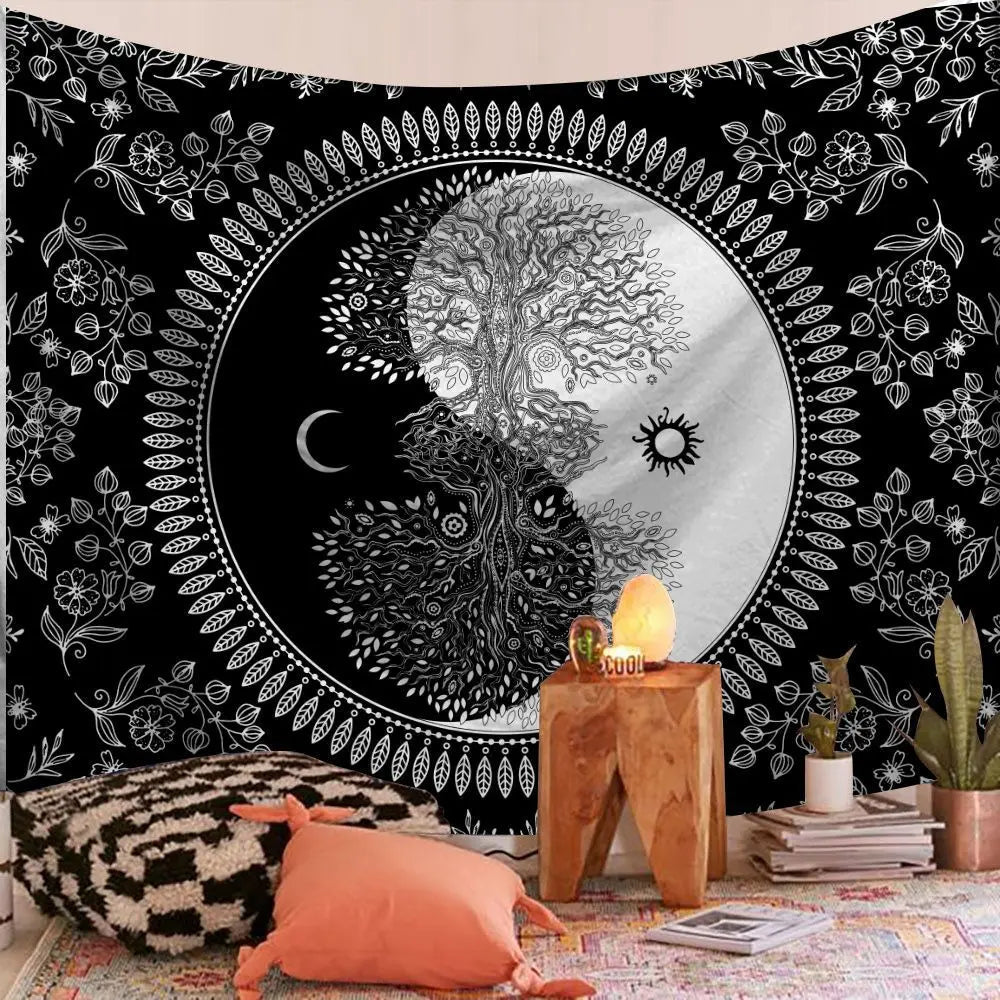 Decorative Cloth Tapestry Background Cloth Bedroom Living Room Hanging Cloth Wall Hanging - Blade & Thread
