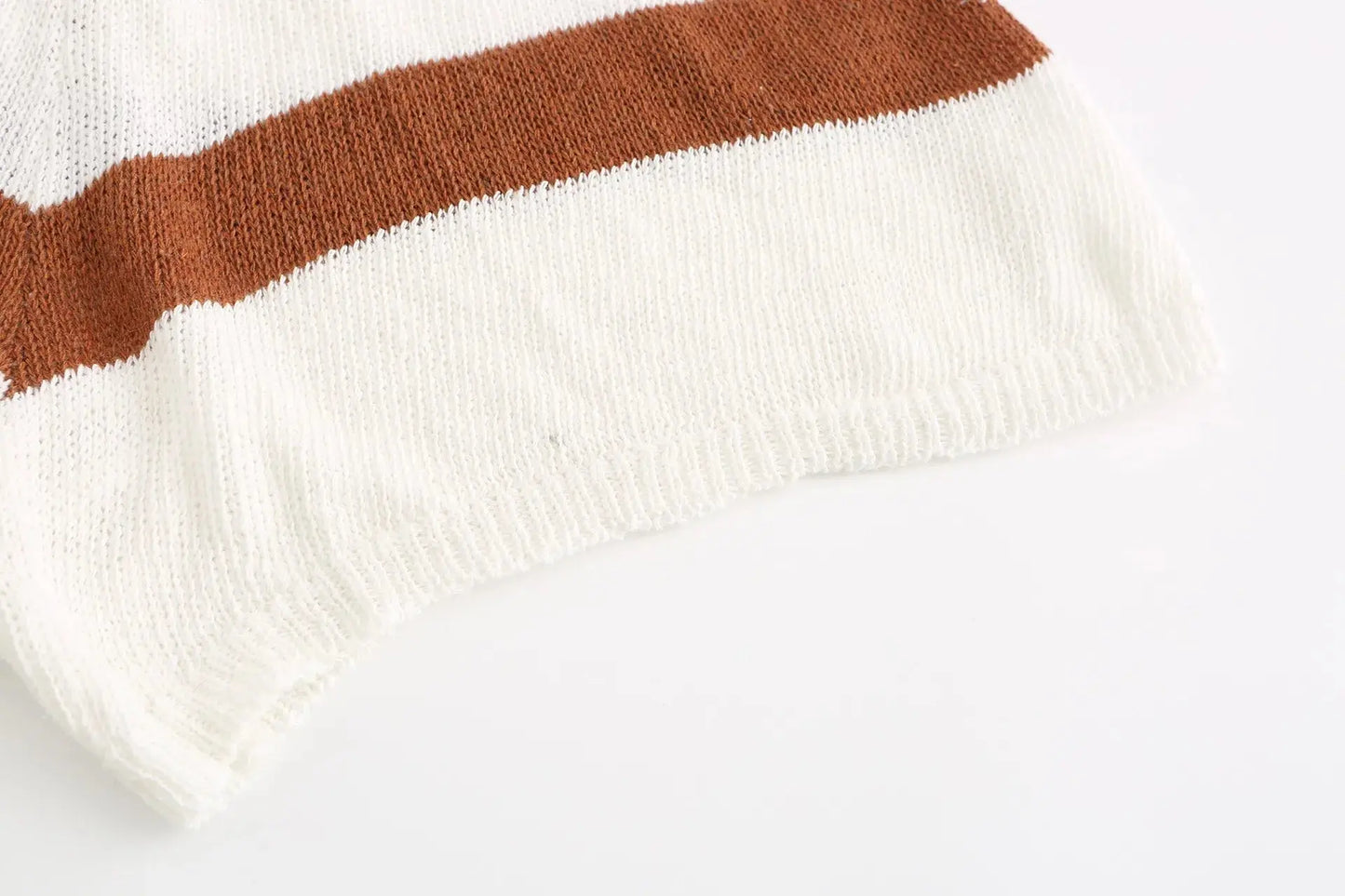 Deep V-Neck Vest Tie-Down Knitted Women Sweater Set Two-Piece Set - Blade & Thread