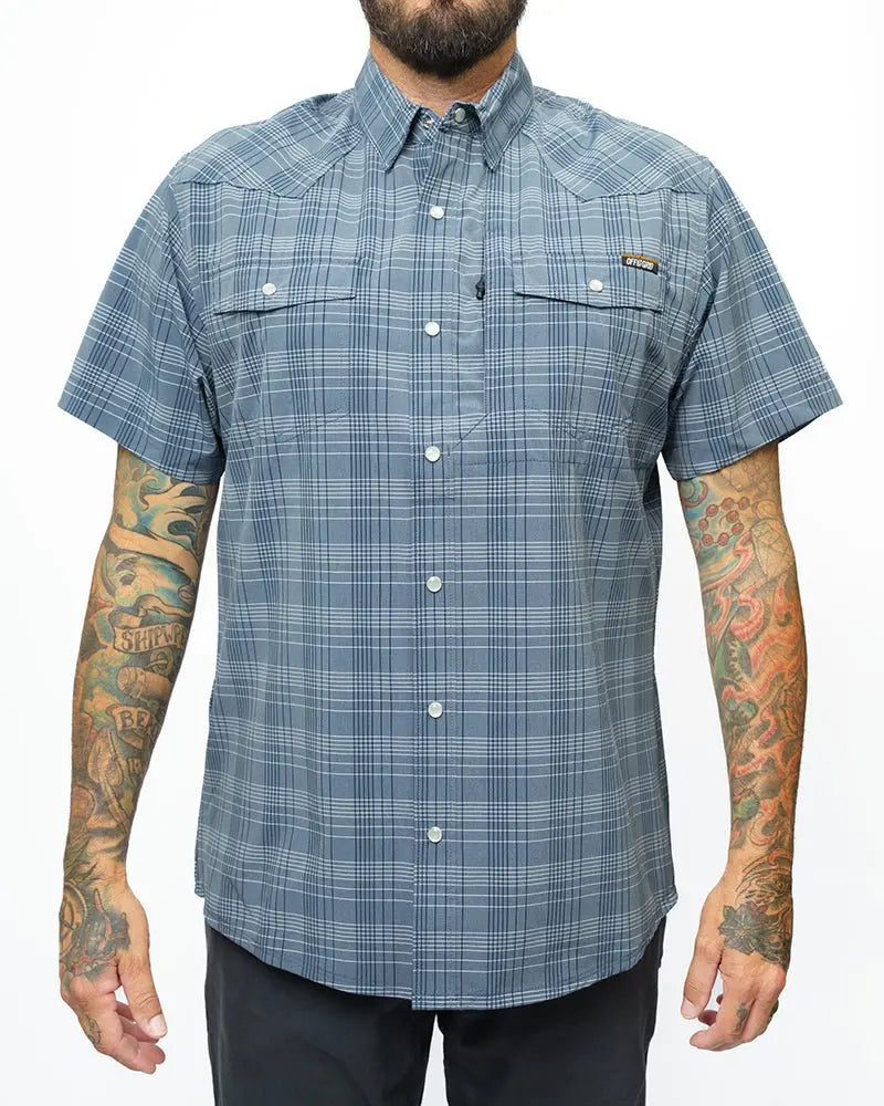 Deke SS Shirt - Dusty Royal - Blade & Thread