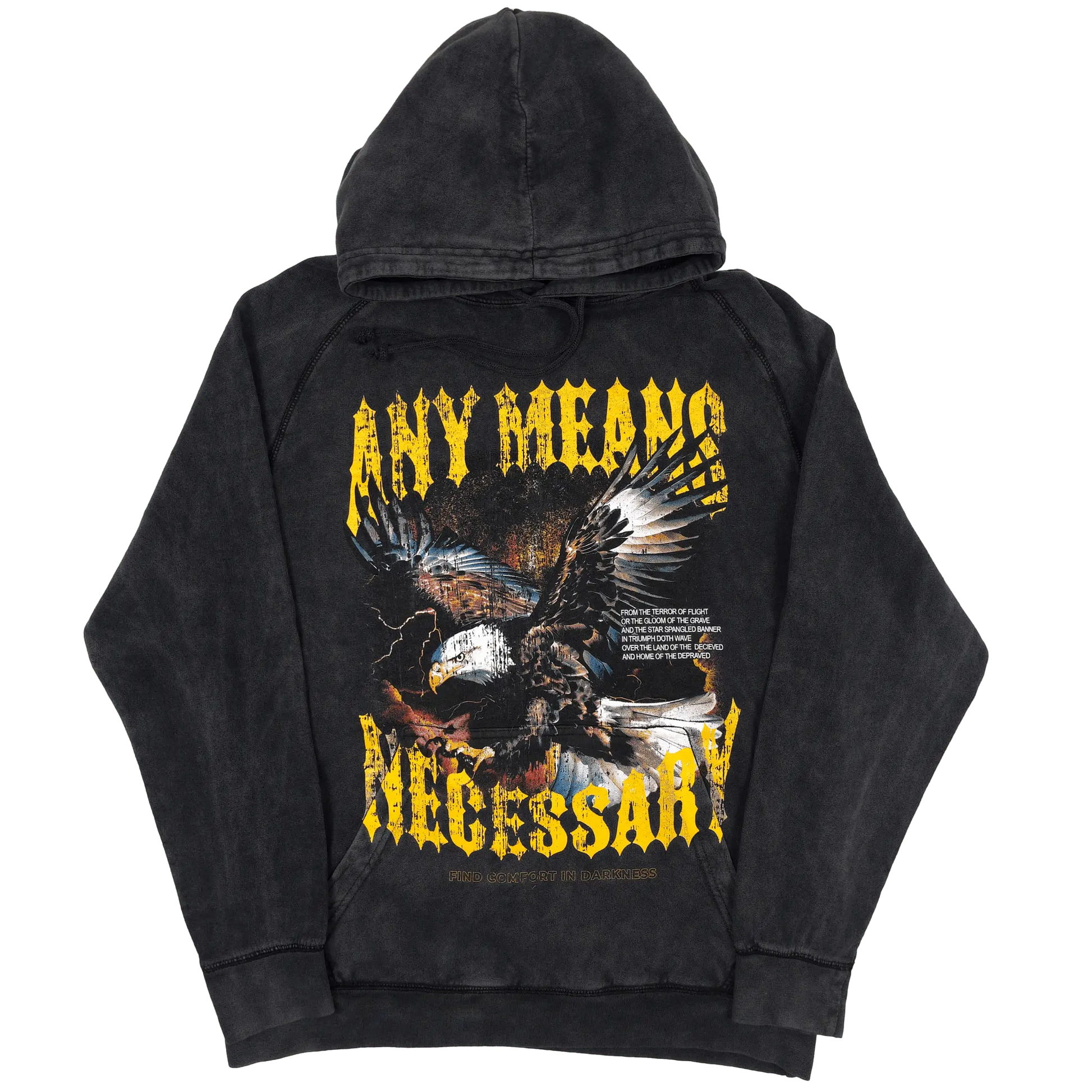 Depraved Pullover Hoodie Vintage Black - Blade & Thread