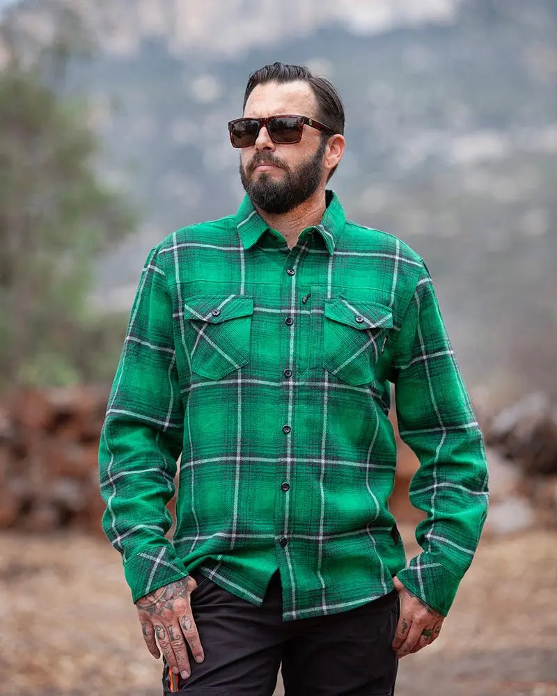 Destroyer Flannel - Fairway - Blade & Thread
