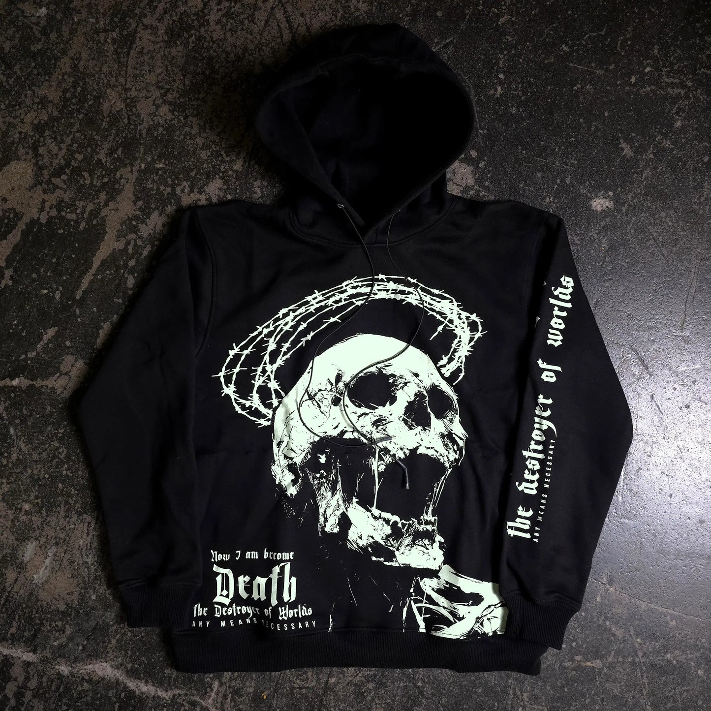Destroyer of Worlds Pullover Hoodie Any Means Necessary Clothing