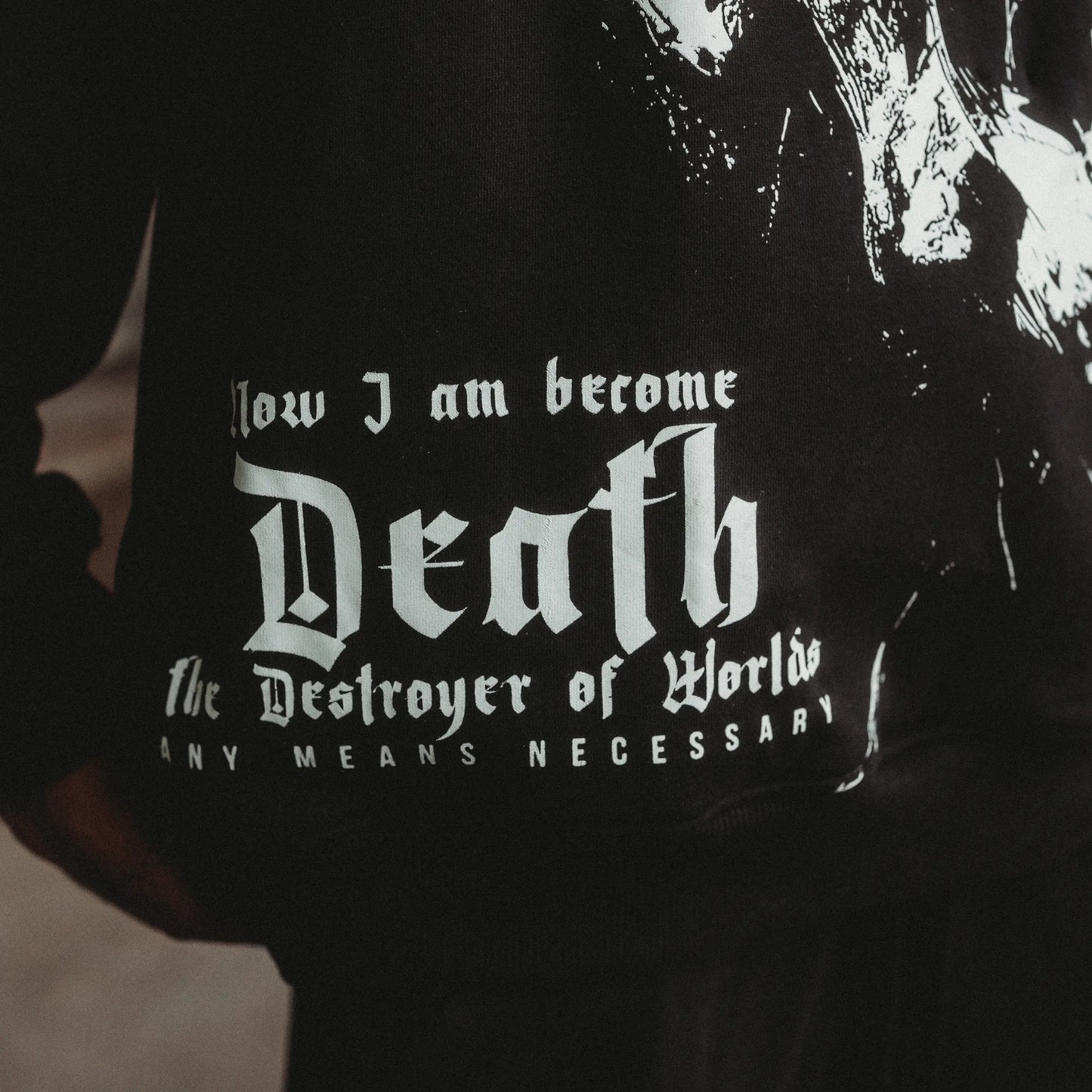 Destroyer of Worlds Pullover Hoodie Any Means Necessary Clothing