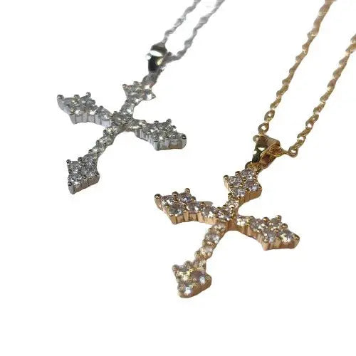 Diamond Cross Hip-Hop Necklace - Blade & Thread
