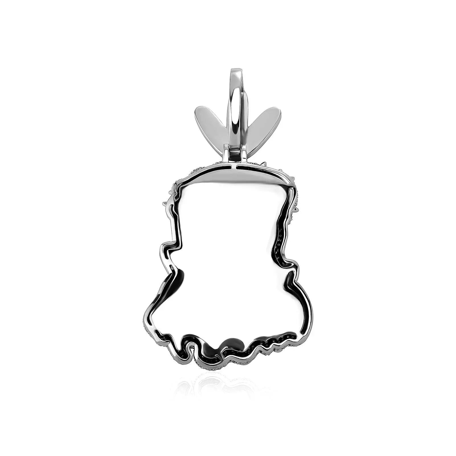 Diamond-studded colorful dripping oil cartoon head hip-hop pendant necklace wholesale - Blade & Thread