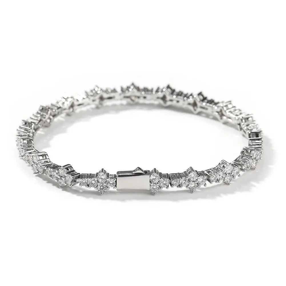 Diamond-studded high-end airplane tennis chain - Blade & Thread