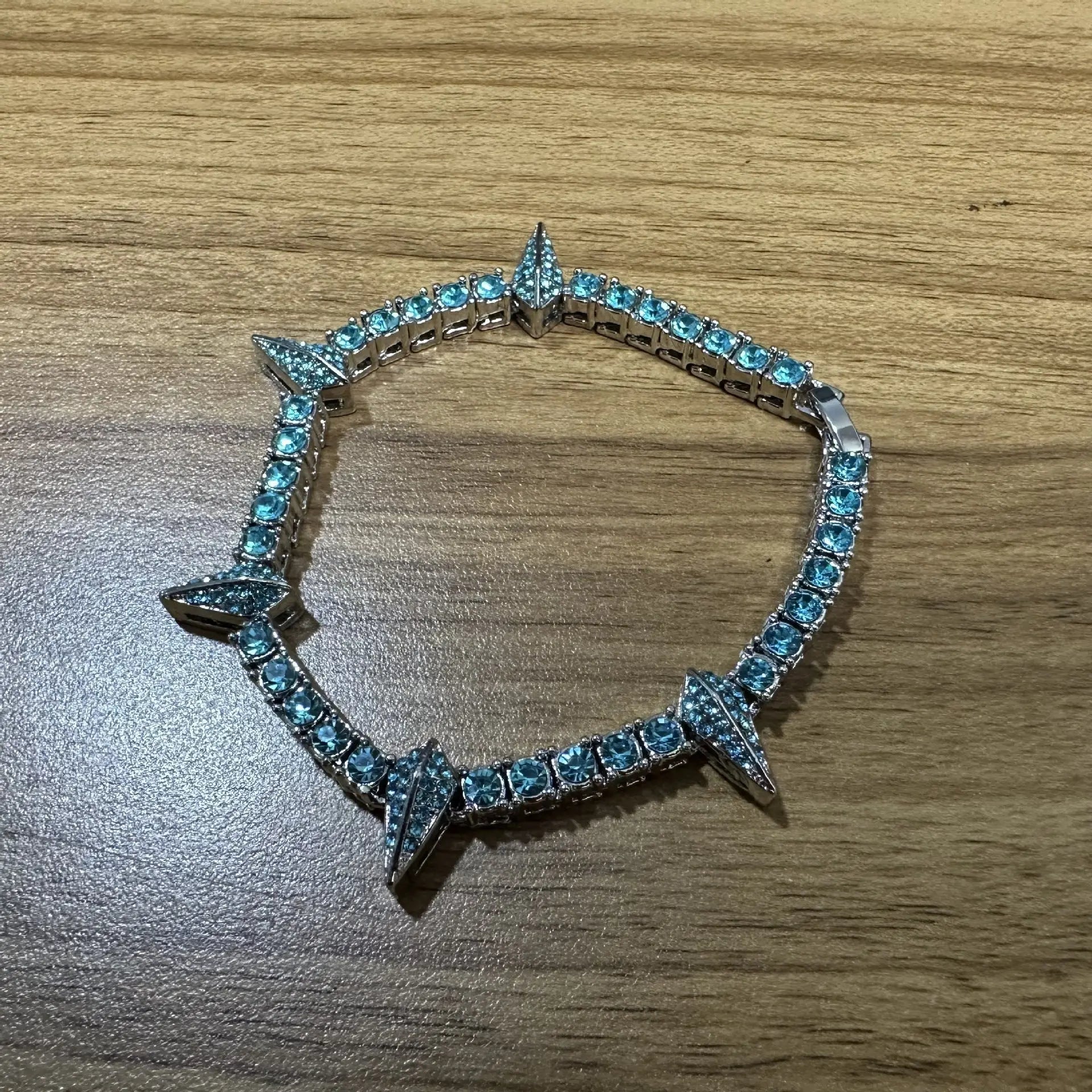 diamond tennis chain Black Panther bracelet - Blade & Thread