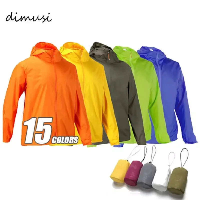 DIMUSI  Men's Brand Quick Dry Skin Coat Sunscreen Waterproof UV Women thin Army Outwear Ultra-Light Windbreake Jacket 3XLYA105 Navigator Store