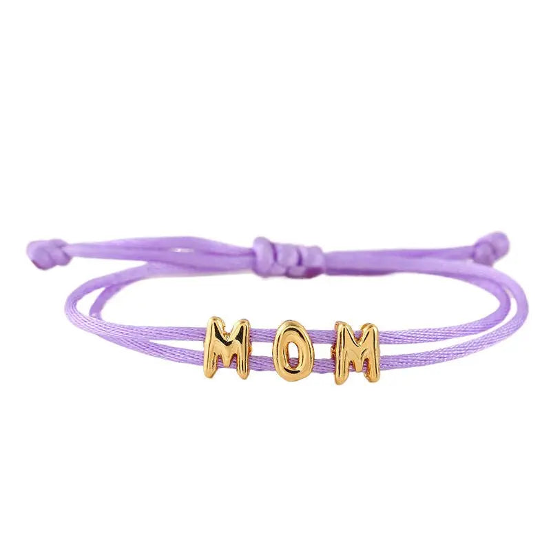 DIY Bubble Letter Bracelet - Blade & Thread