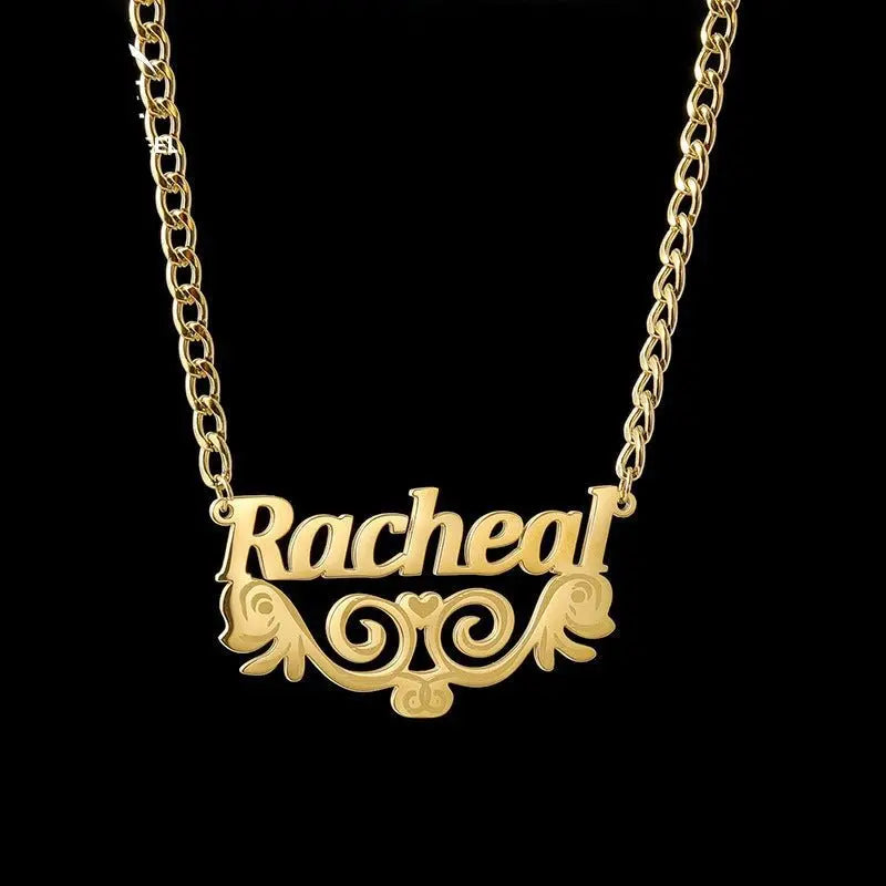 DIY letter necklace laser marking name clavicle necklace - Blade & Thread