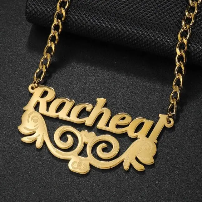 DIY letter necklace laser marking name clavicle necklace - Blade & Thread