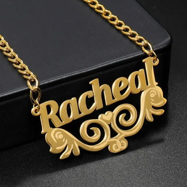 DIY letter necklace laser marking name clavicle necklace - Blade & Thread