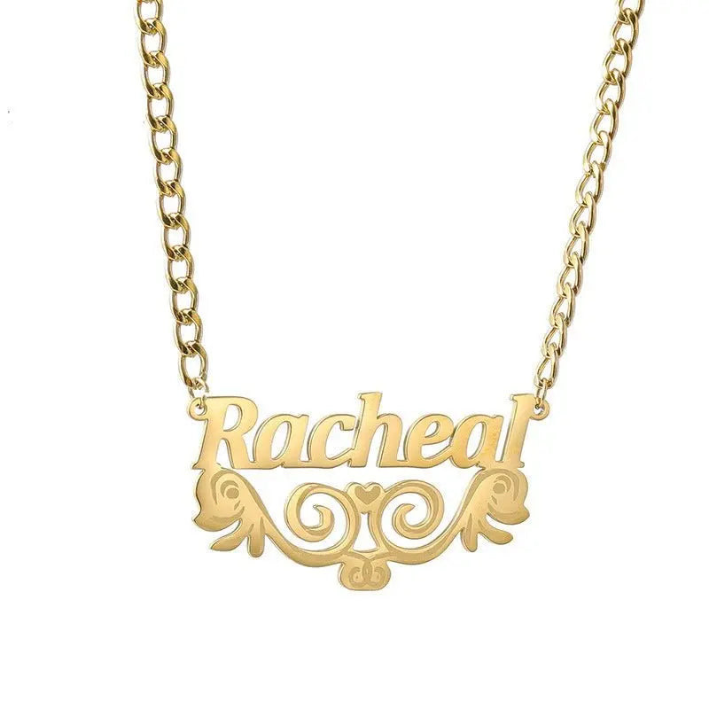 DIY letter necklace laser marking name clavicle necklace - Blade & Thread
