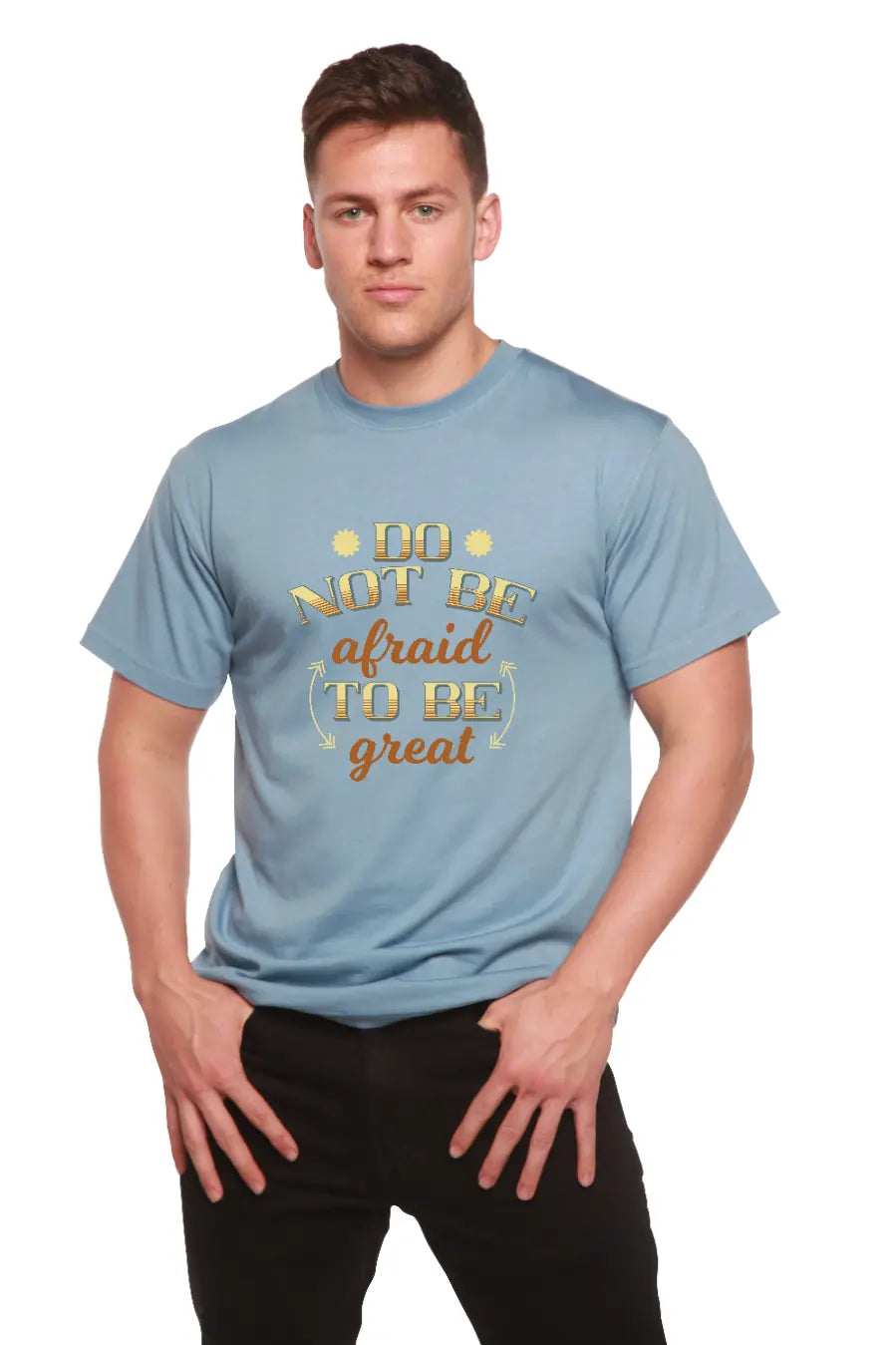 Do Not Be To Be Men's Bamboo Viscose/Organic Cotton Short Sleeve  Graphic T-Shirt Spun Bamboo