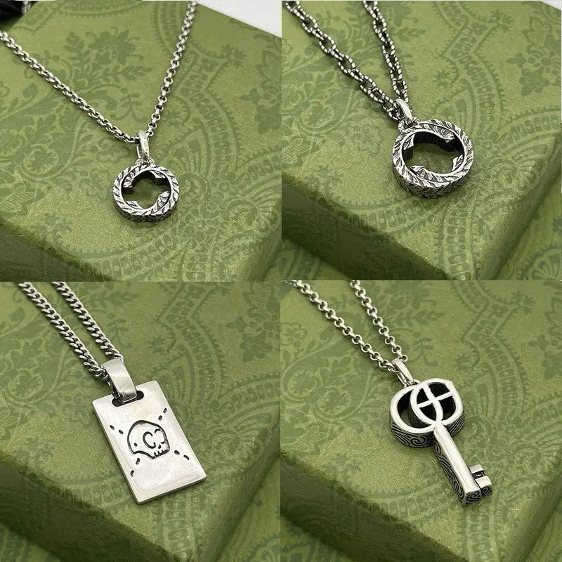 Double G necklace elf couple pendant - Blade & Thread