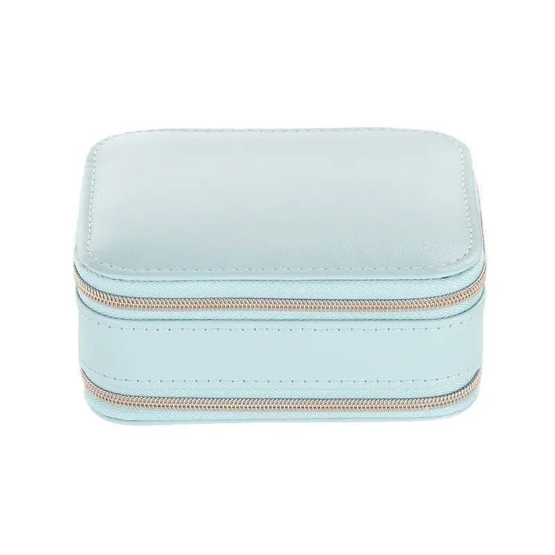 Double zipper mirror convenient jewelry box - Blade & Thread