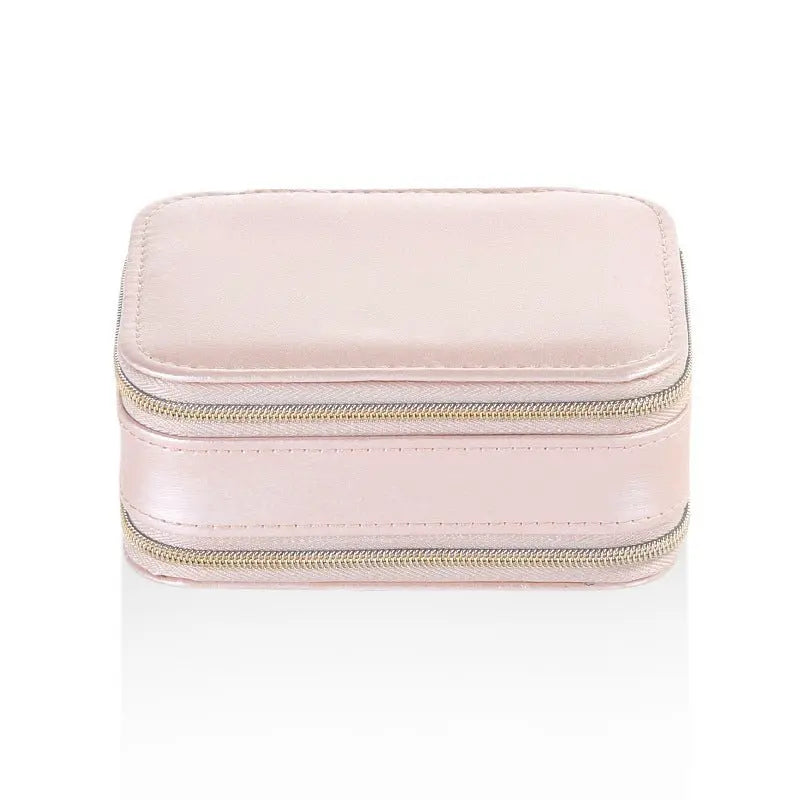 Double zipper mirror convenient jewelry box - Blade & Thread