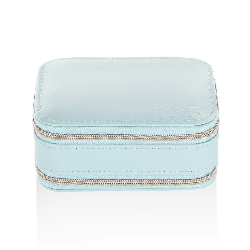 Double zipper mirror convenient jewelry box - Blade & Thread