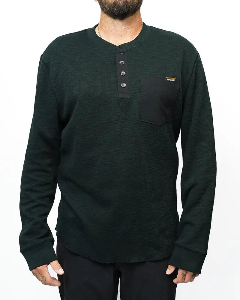 Draper Henley - Vintage Black - Blade & Thread