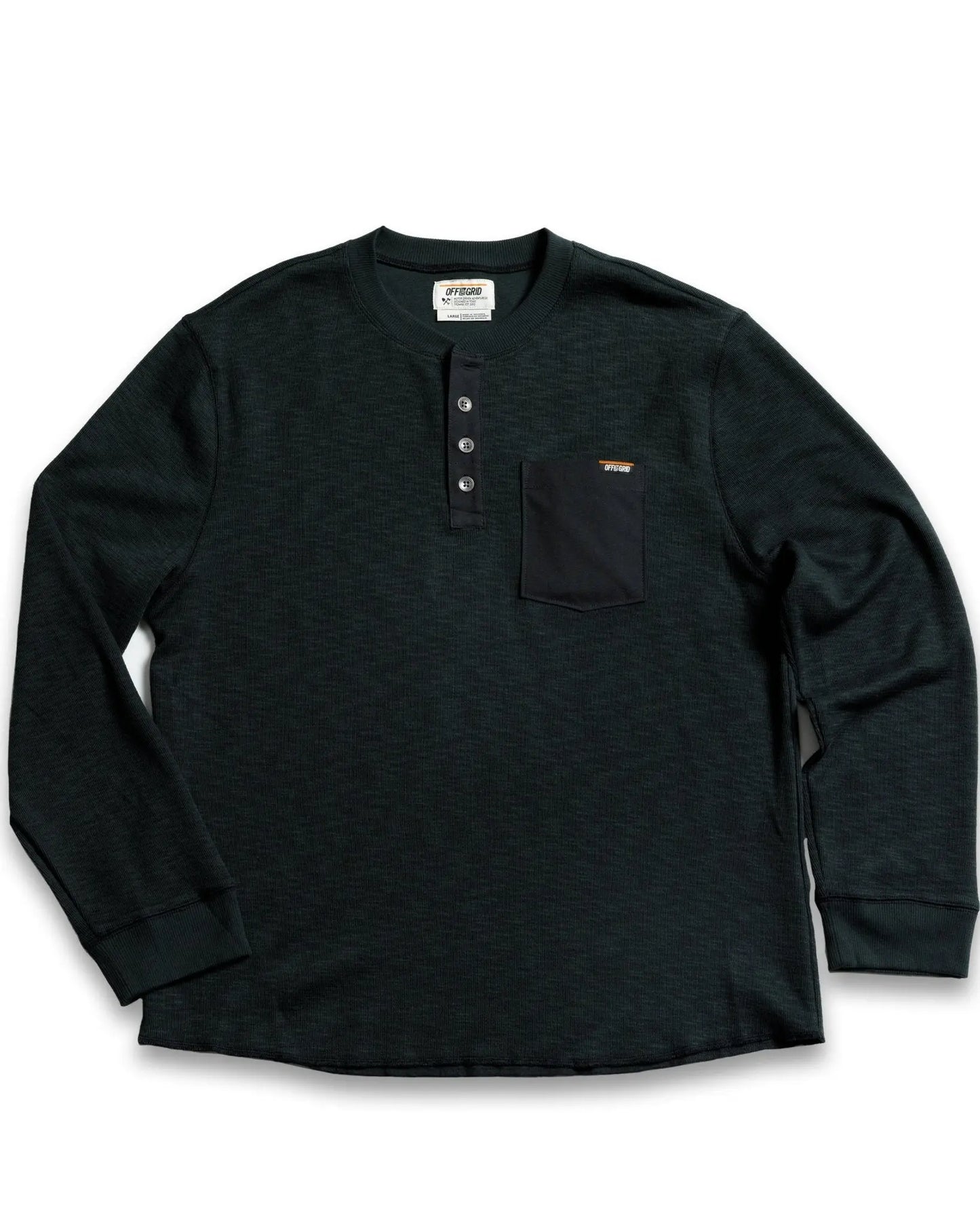 Draper Henley - Vintage Black - Blade & Thread