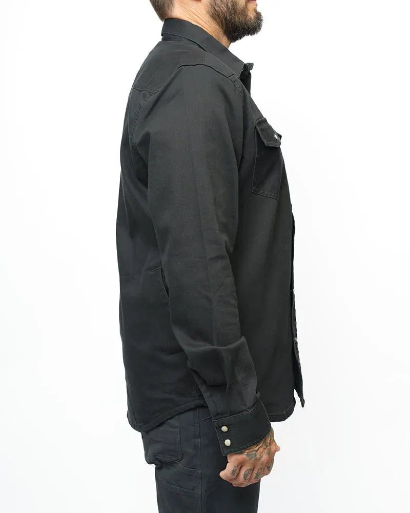 Earl Denim Shirt - Vintage Black - Blade & Thread
