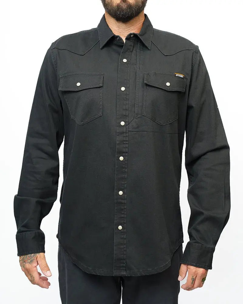 Earl Denim Shirt - Vintage Black - Blade & Thread