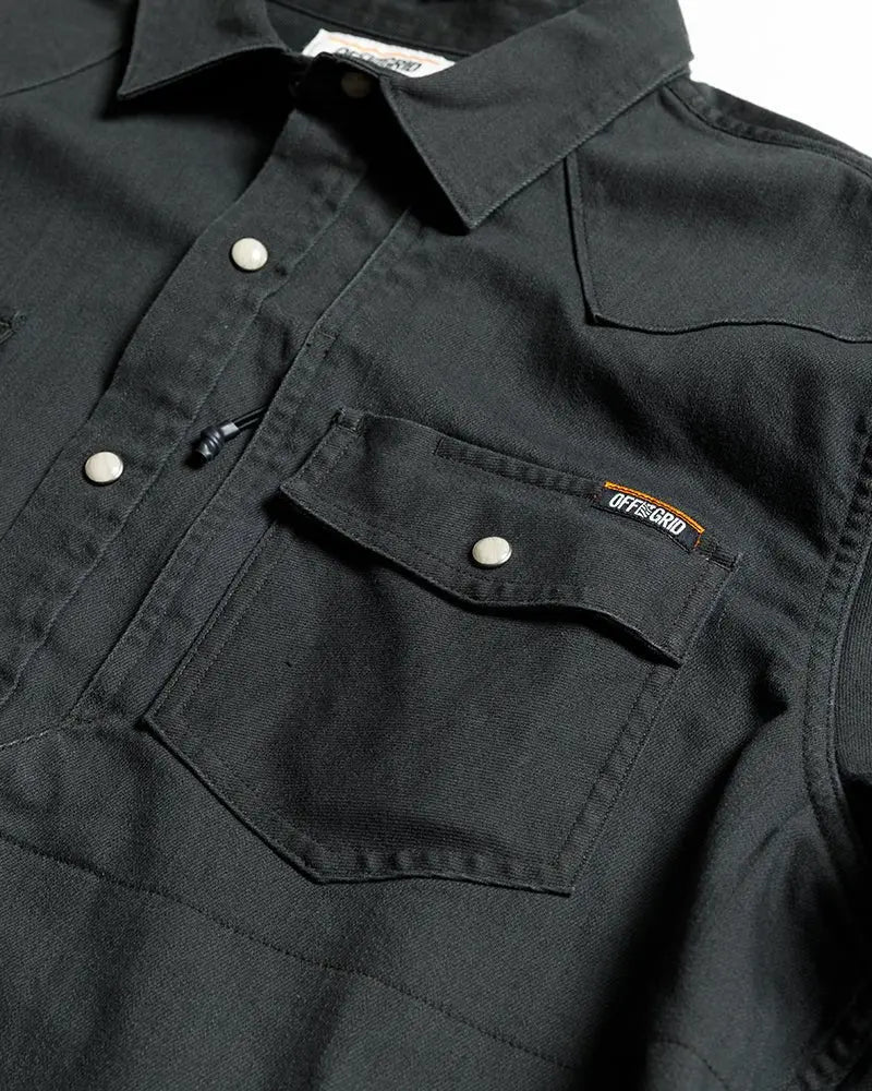 Earl Denim Shirt - Vintage Black - Blade & Thread