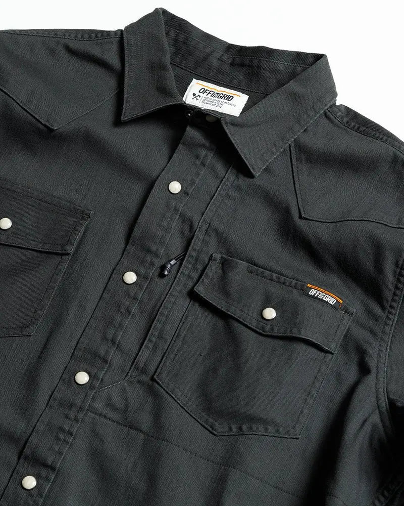 Earl Denim Shirt - Vintage Black - Blade & Thread