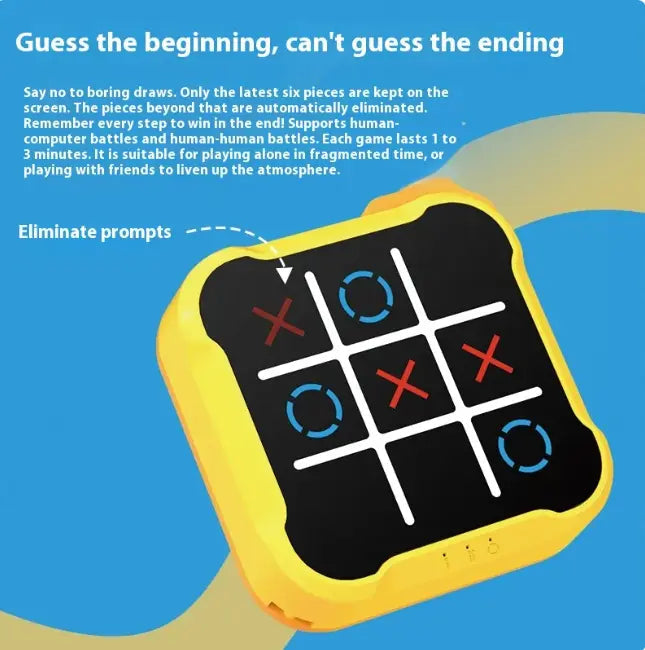 Educational Tic-Tac-Toe Toy for Kids - Blade & Thread