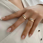 Elegant Adjustable Sparkle Ring - Blade & Thread