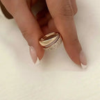 Elegant Adjustable Sparkle Ring - Blade & Thread