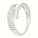 Elegant Adjustable Sparkle Ring - Blade & Thread