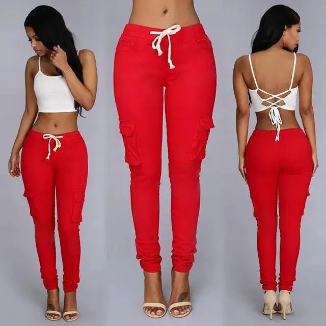 Elegant Elastic Women Pants Oversize Drawstring Long Pencil Pants - Blade & Thread