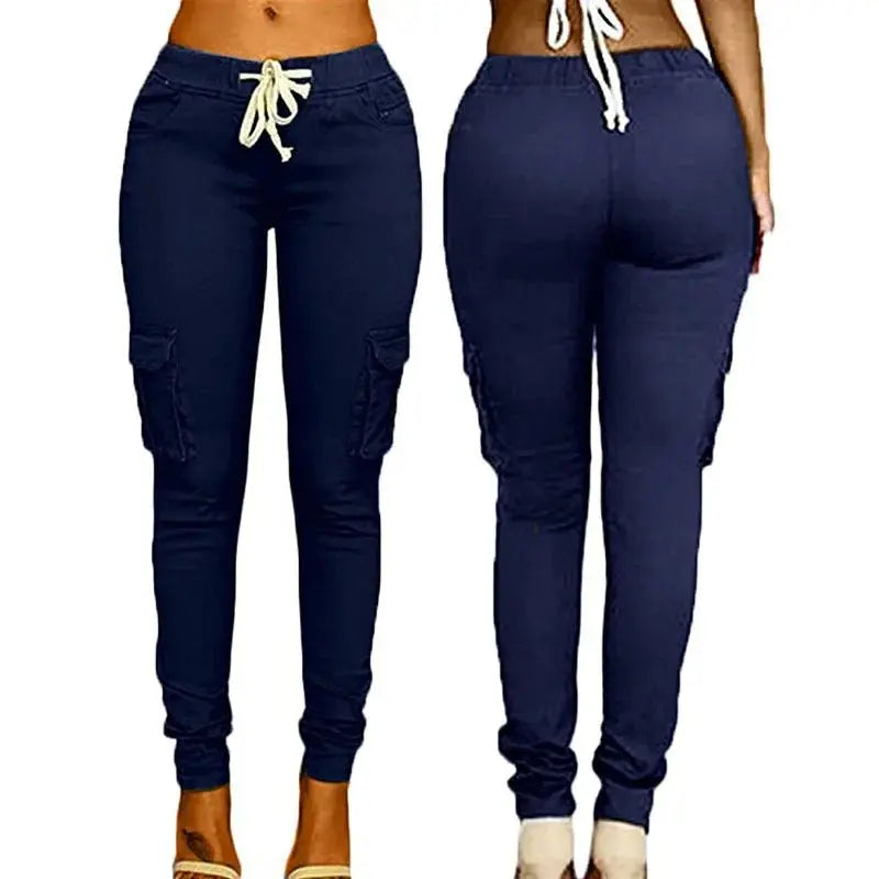 Elegant Elastic Women Pants Oversize Drawstring Long Pencil Pants - Blade & Thread