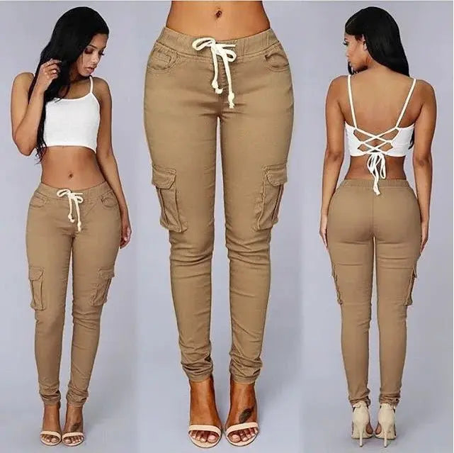 Elegant Elastic Women Pants Oversize Drawstring Long Pencil Pants - Blade & Thread