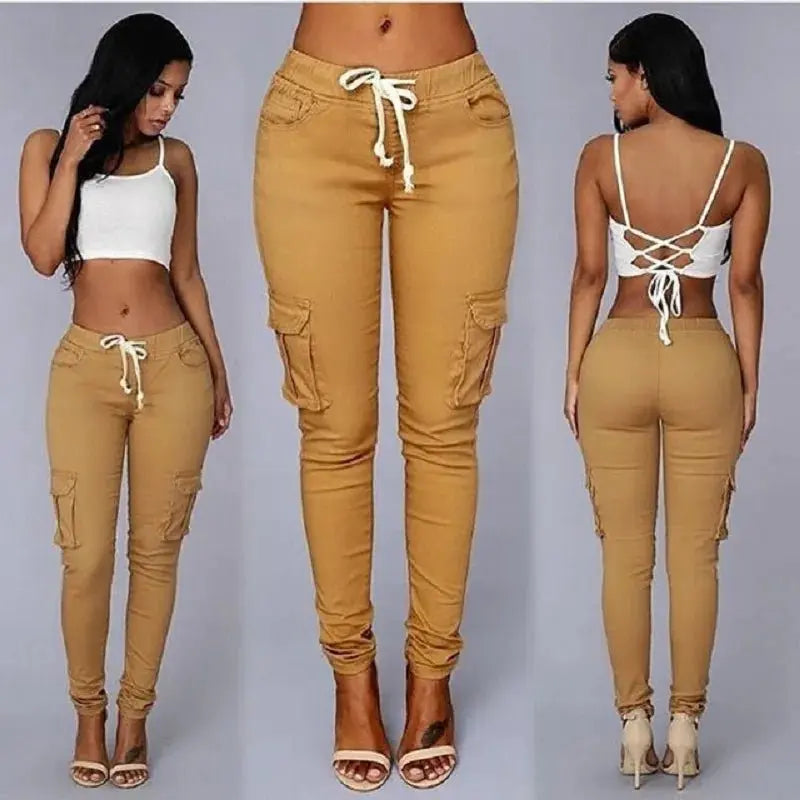 Elegant Elastic Women Pants Oversize Drawstring Long Pencil Pants - Blade & Thread