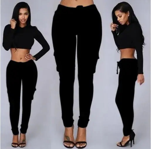 Elegant Elastic Women Pants Oversize Drawstring Long Pencil Pants - Blade & Thread