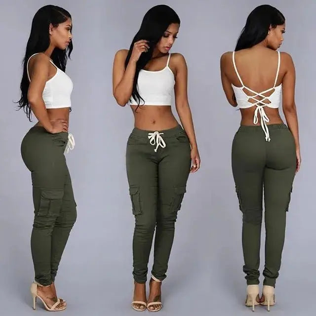 Elegant Elastic Women Pants Oversize Drawstring Long Pencil Pants - Blade & Thread