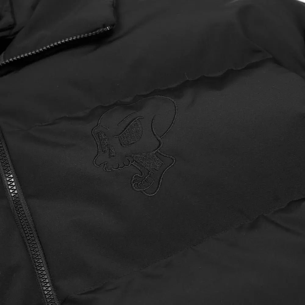 Embroidered Skull Jacket Streetwear Little Devil Designer Hood Padded Jacket Coat - Blade & Thread