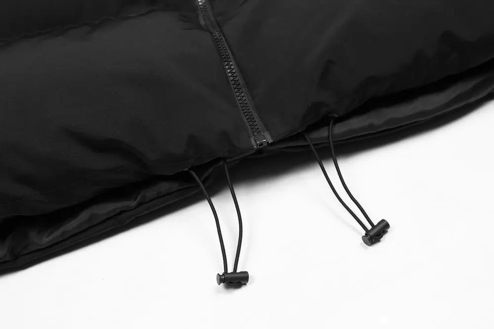 Embroidered Skull Jacket Streetwear Little Devil Designer Hood Padded Jacket Coat - Blade & Thread