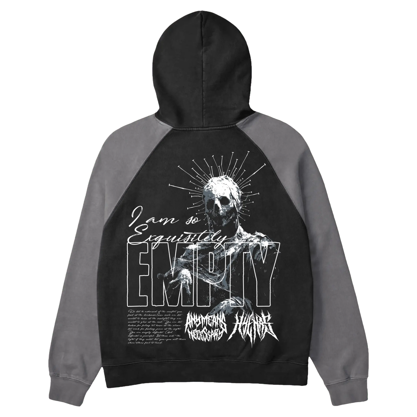 Empty Pullover Hoodie Black/Cement - Blade & Thread