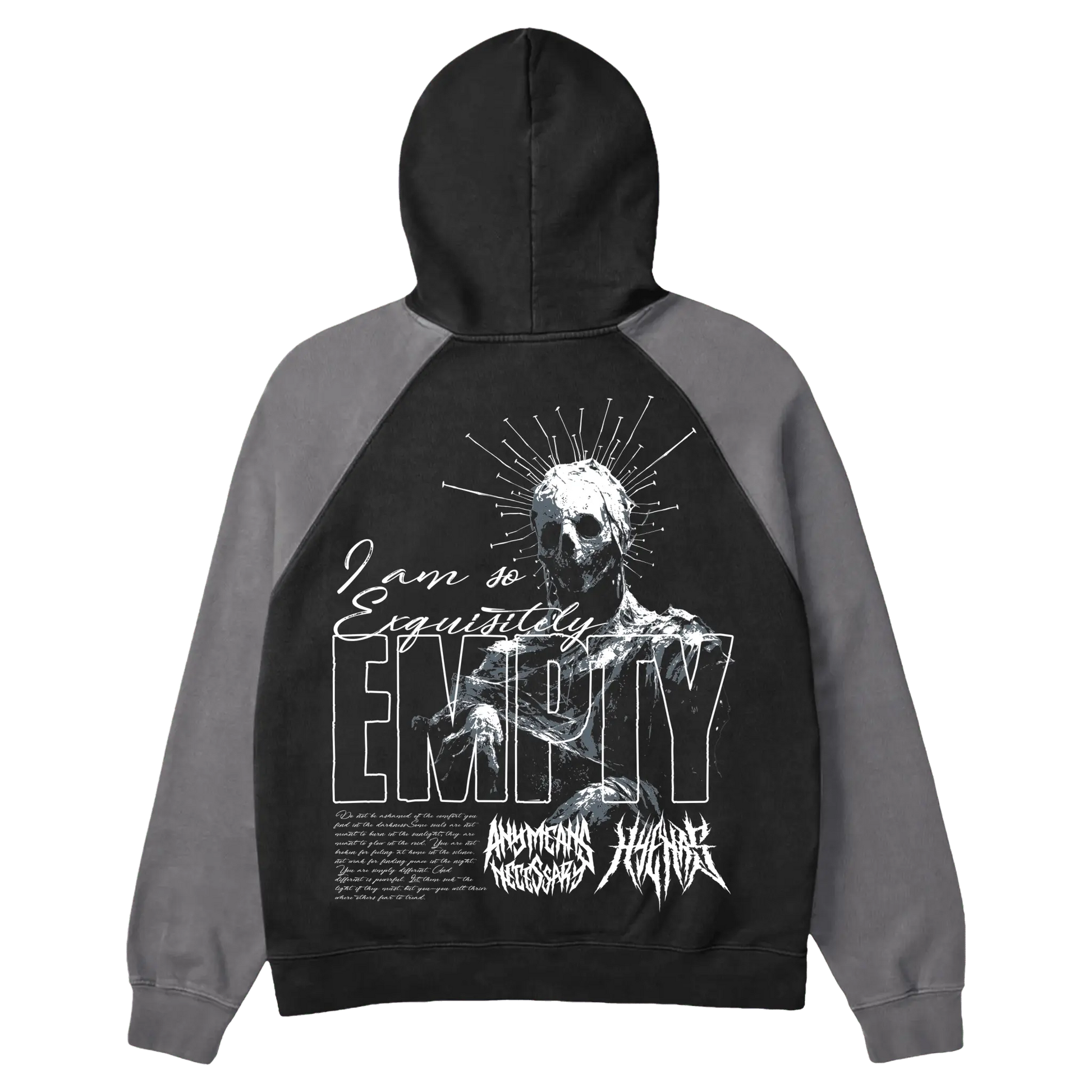 Empty Pullover Hoodie Black/Cement - Blade & Thread