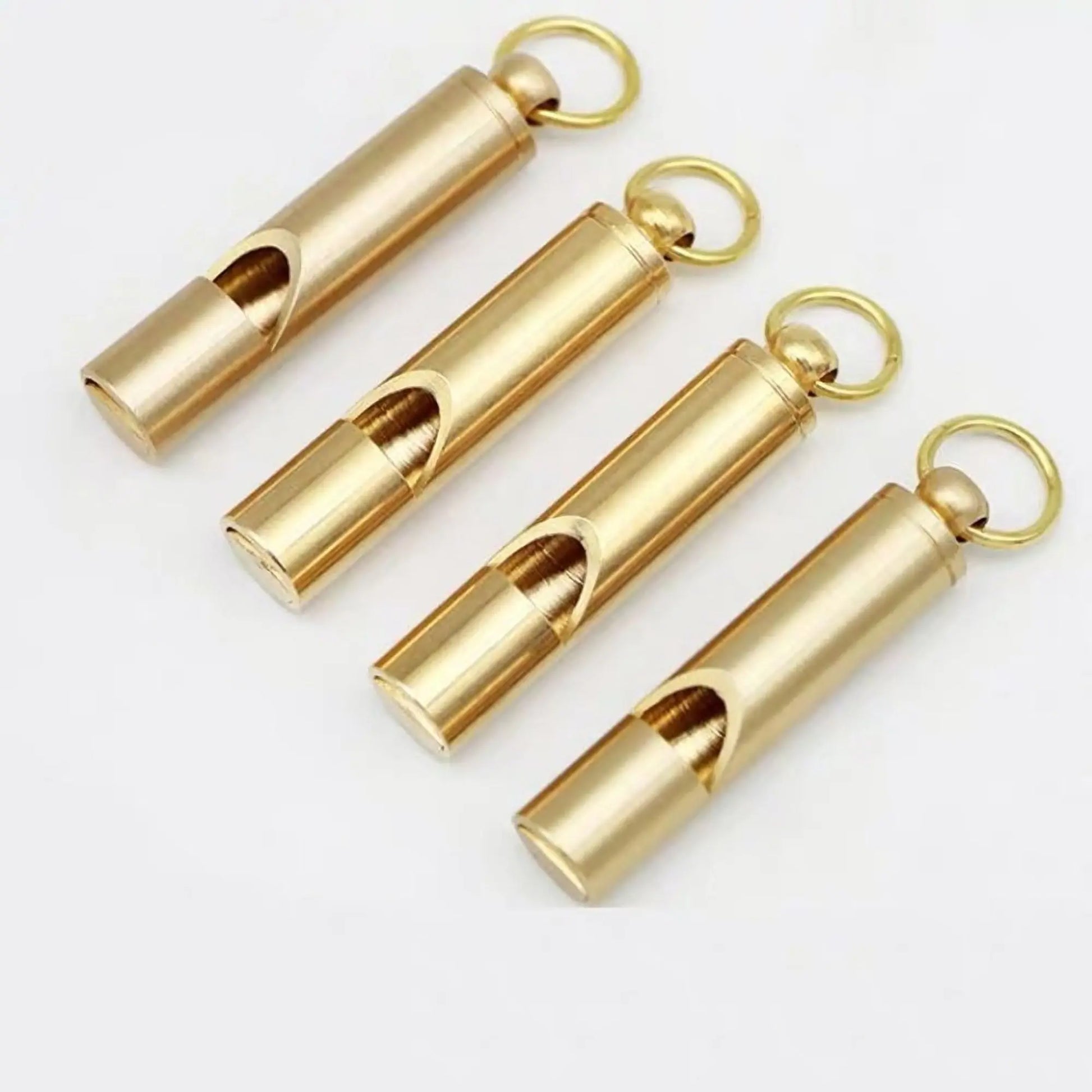Engraved Text Brass Whistle Necklaces Custom Phone Number Children Anti-lost Necklace - Blade & Thread