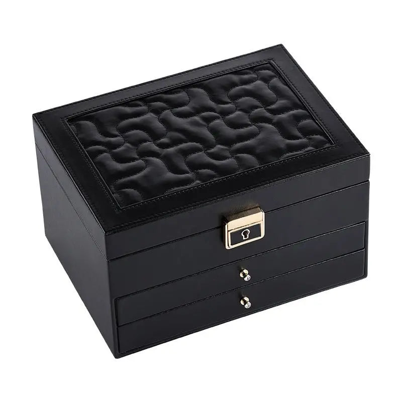 European multi-layer household PU leather jewelry box - Blade & Thread