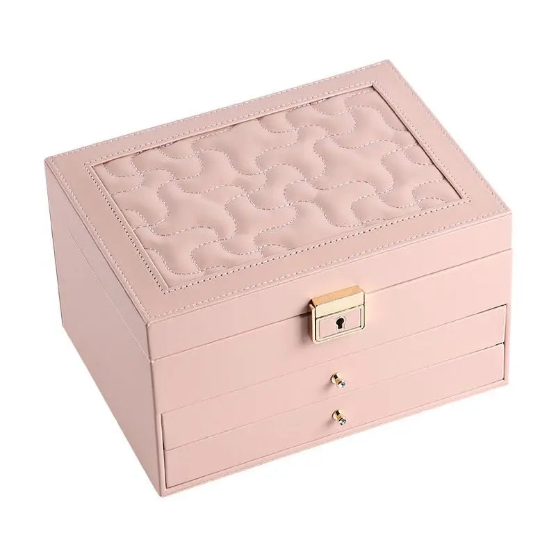 European multi-layer household PU leather jewelry box - Blade & Thread