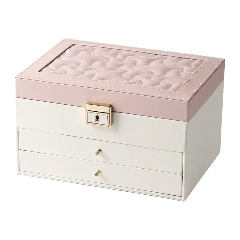 European multi-layer household PU leather jewelry box - Blade & Thread