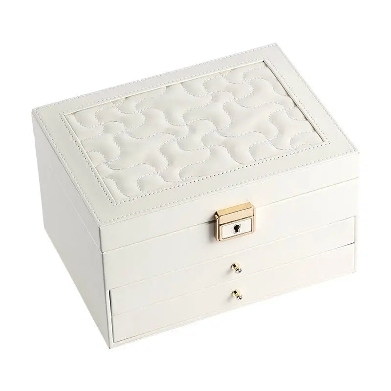 European multi-layer household PU leather jewelry box - Blade & Thread
