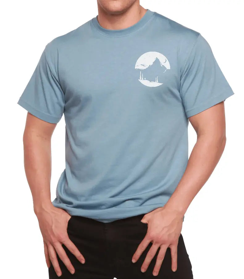 Explore More Men's Bamboo Viscose/Organic Cotton Printed T-Shirt - Blade & Thread