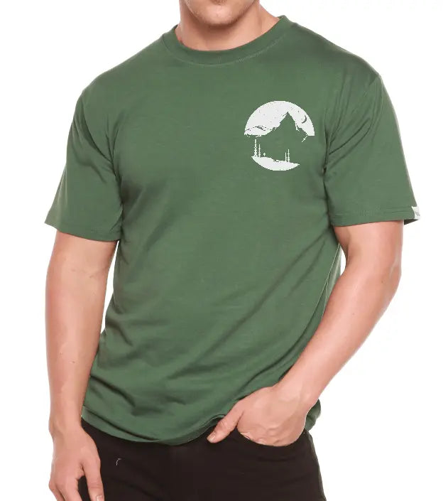 Explore More Men's Bamboo Viscose/Organic Cotton Printed T-Shirt - Blade & Thread