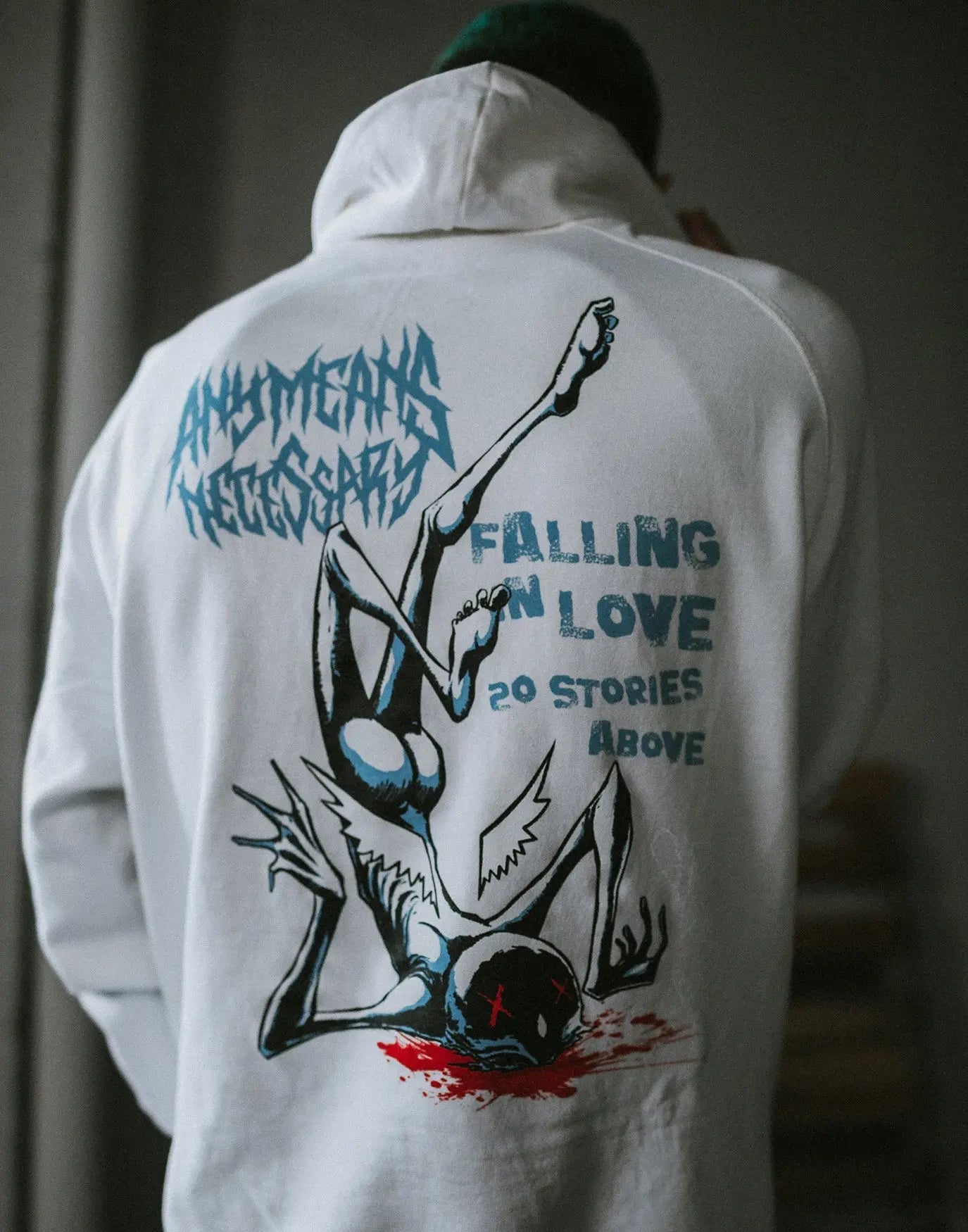 Falling in Love Pullover Hoodie Vintage White - Blade & Thread